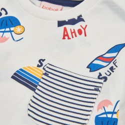 Camiseta punto estampada niño boboli