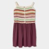 Vestido tricotosa combinado niña boboli