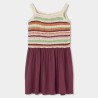 Vestido tricotosa combinado niña boboli