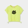 Camiseta punto flor niña boboli