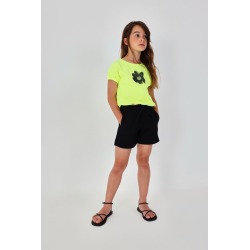 Camiseta punto flor niña boboli
