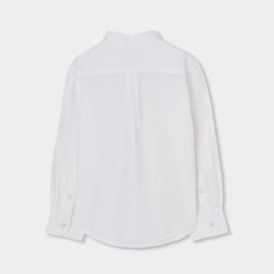 Camisa lino ml cuello mao niño boboli