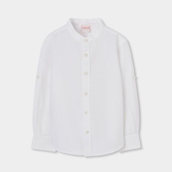 Camisa lino ml cuello mao...