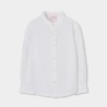Camisa lino ml cuello mao niño boboli