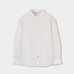 Camisa lino cuello mao...