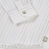 Camisa lino cuello mao listada niño boboli