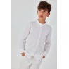 Camisa lino cuello mao listada niño boboli