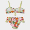 Bikini estampado frutas niña boboli