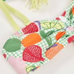 Bikini estampado frutas niña boboli