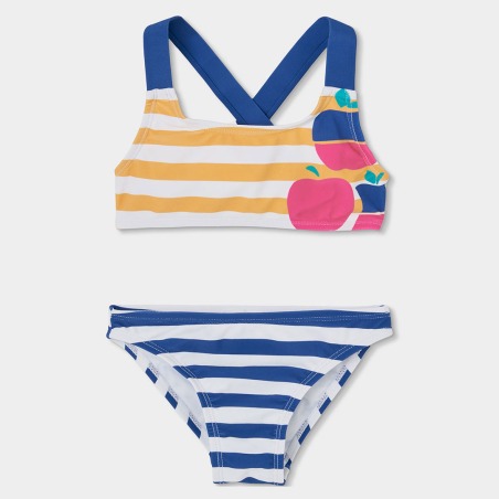 Bikini listado niña boboli