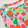 Vestido punto estampado frutas niña boboli