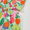 Vestido punto estampado frutas niña boboli