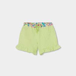 Bermuda popelin cuadros niña boboli