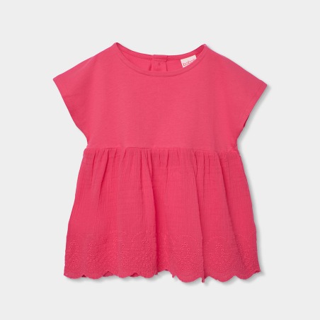 Camiseta punto combinado niña boboli