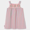 Vestido popelín listado niña boboli