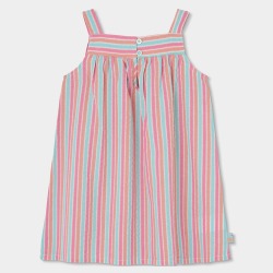 Vestido popelín listado niña boboli