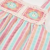 Vestido popelín listado niña boboli