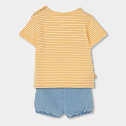Conjunto punto rayas bebe niño boboli