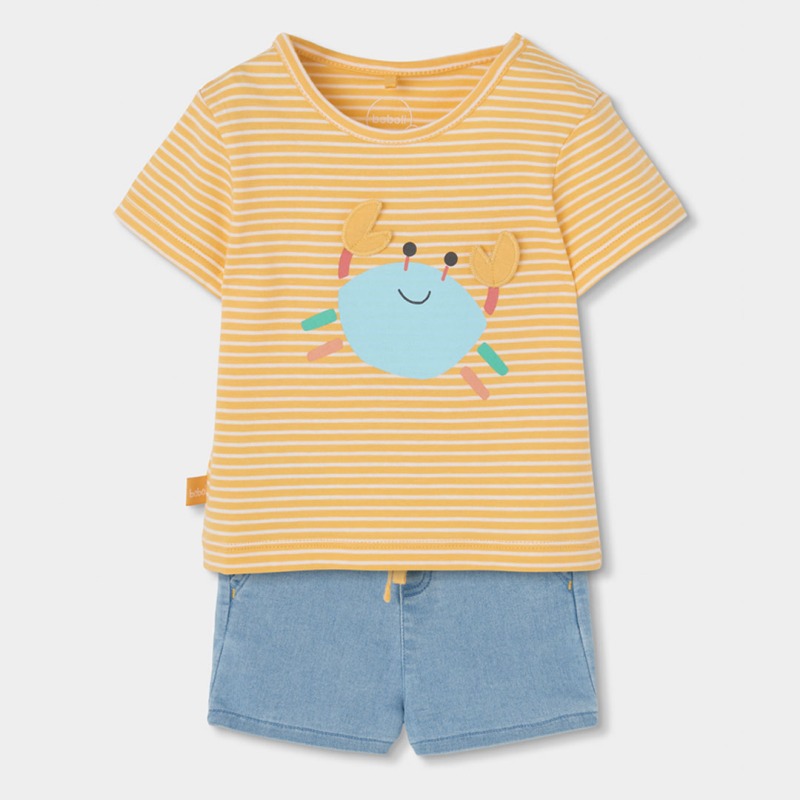 Conjunto punto rayas bebe niño boboli