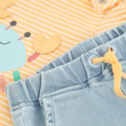 Conjunto punto rayas bebe niño boboli