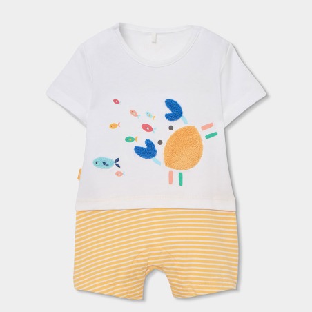 Pelele punto cangrejo bebe niño boboli