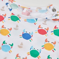 Peto y camiseta estampada denim bebe boboli