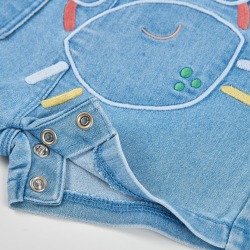 Peto y camiseta estampada denim bebe boboli