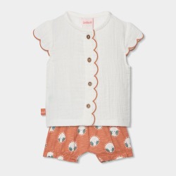 Conjunto bebé niña de algodón boboli