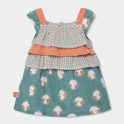Vestido bebé punto estampado boboli