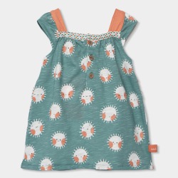 Vestido bebé punto estampado boboli