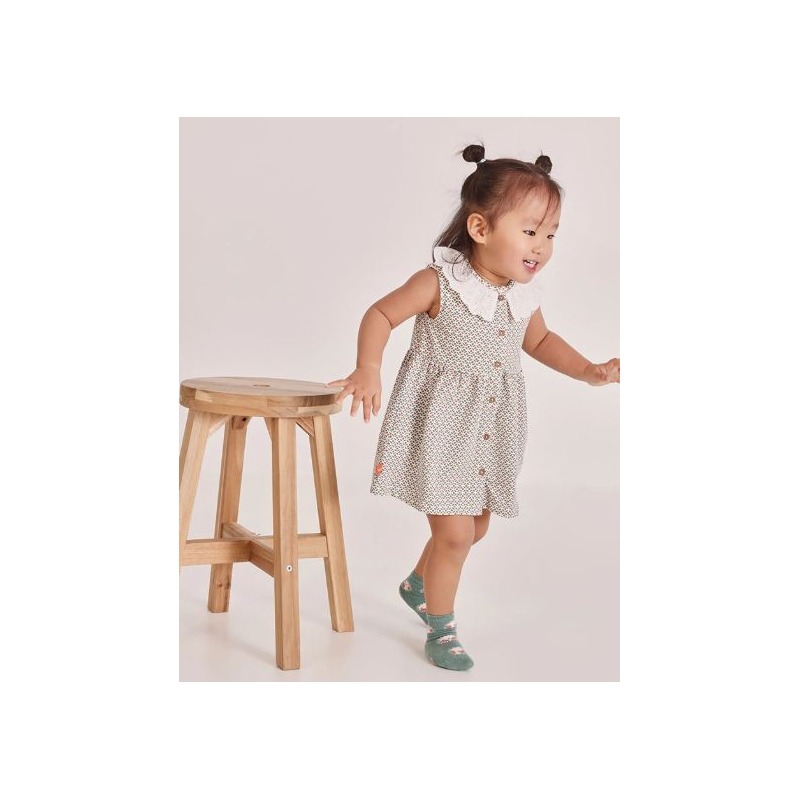 Vestido bebé estampado boboli