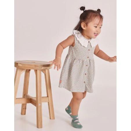 Vestido bebé estampado boboli