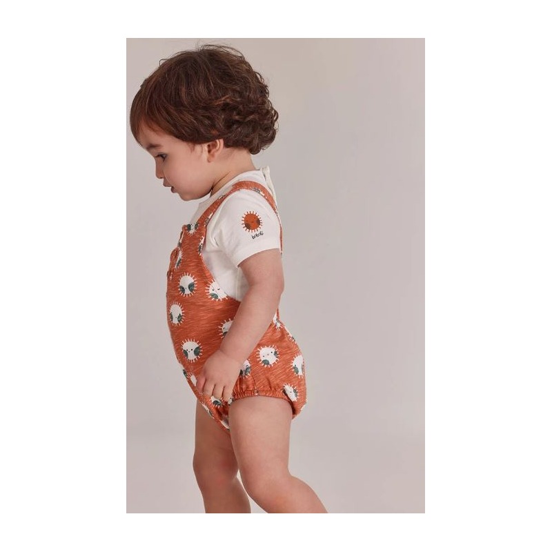 Pelele bebé algodón estampado boboli