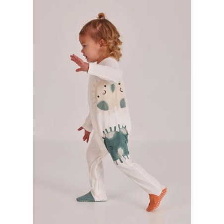 Pelele bebé algodón blanco boboli