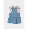 Peto denim y camiseta estampada bebe niña boboli