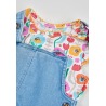 Peto denim y camiseta estampada bebe niña boboli