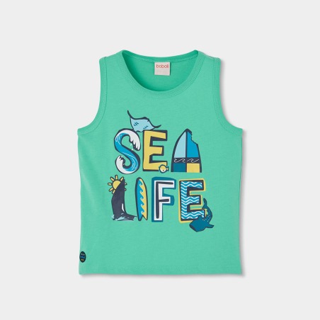 Camiseta tirantes punto niño boboli