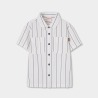 Camisa mc popelin listada niño boboli