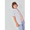 Camisa mc popelin listada niño boboli