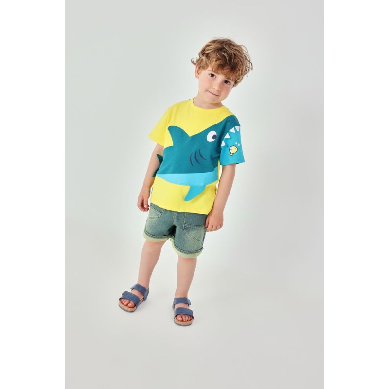 Camiseta punto tiburón niño boboli