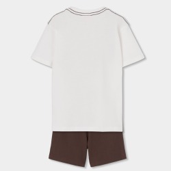Conjunto bermuda y camiseta canguro niño boboli