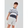 Polo piqué listado niño boboli