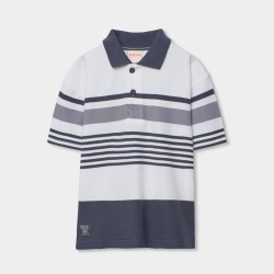 Polo piqué listado niño boboli