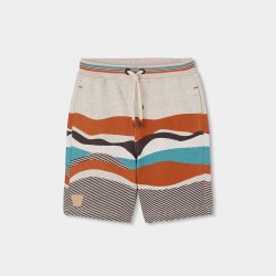 Bermuda felpa estampada niño boboli