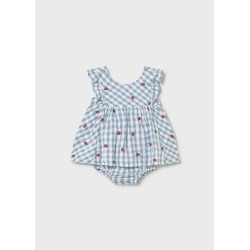 Vestido con cubrepañal bebe Mayoral