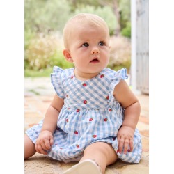 Vestido con cubrepañal bebe...