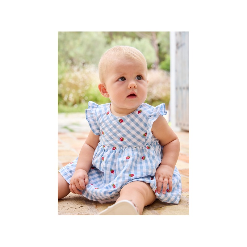 Vestido con cubrepañal bebe Mayoral