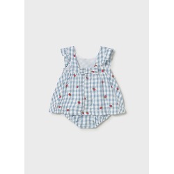 Vestido con cubrepañal bebe Mayoral