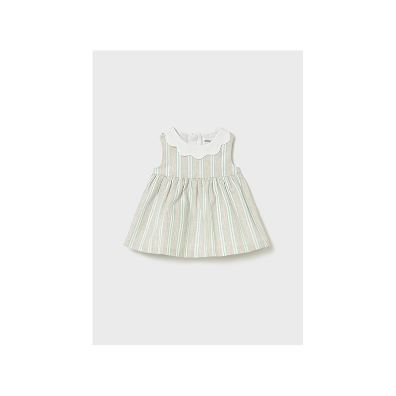 Vestido con lino rayas bebe mayoral