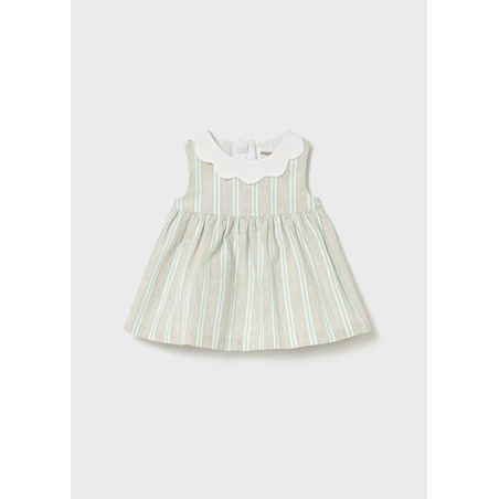 Vestido con lino rayas bebe mayoral